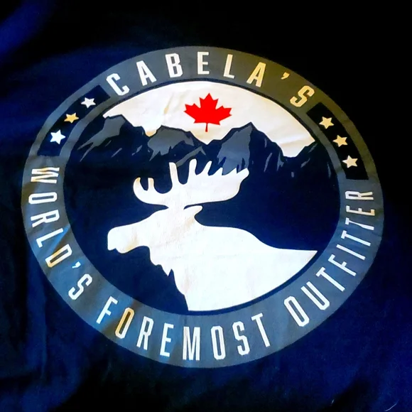 Men's Cabelas Short Sleeve Logo T-Shirt. Black. Size Large. New With Tag - Picture 4 of 5